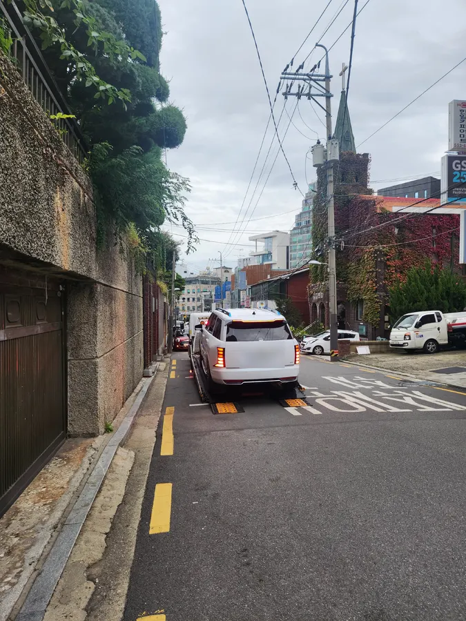 자동차 리콜 확인 상담용 현대 팰리세이드 후면 외관